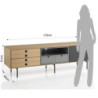 Madia Porta Tv Hero 175 X 41 H.45 Cm