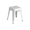 Set 4 Sgabelli Moia lamiera galvanizzata avorio esterno resistente