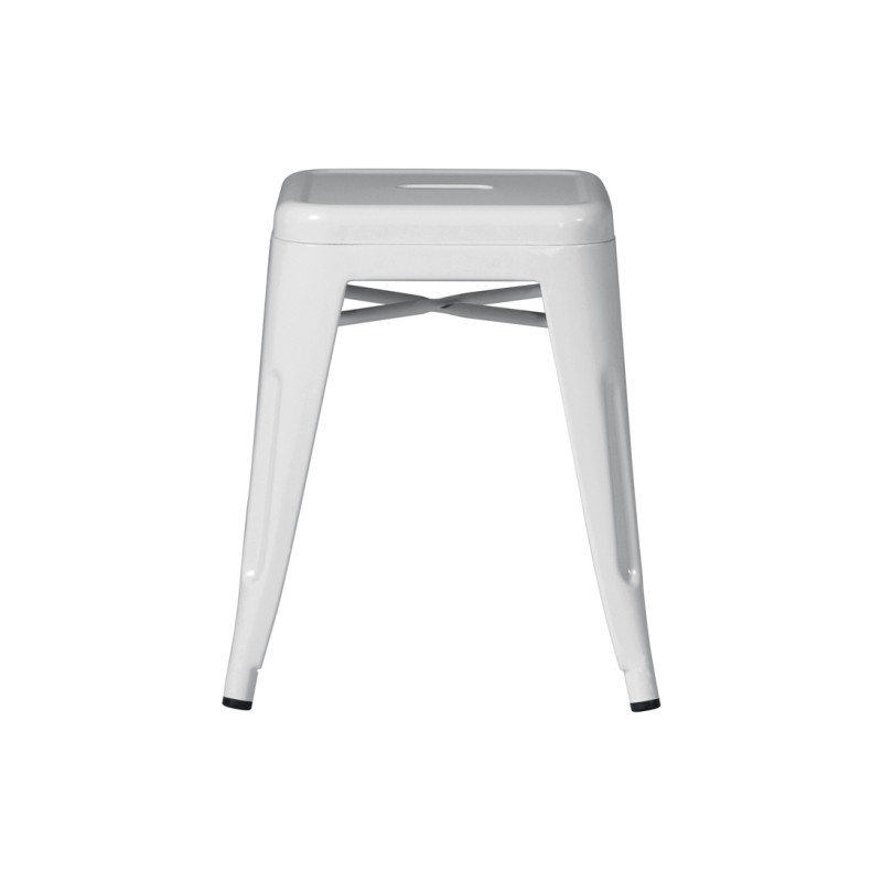 Set 4 Sgabelli Moia lamiera galvanizzata avorio esterno resistente