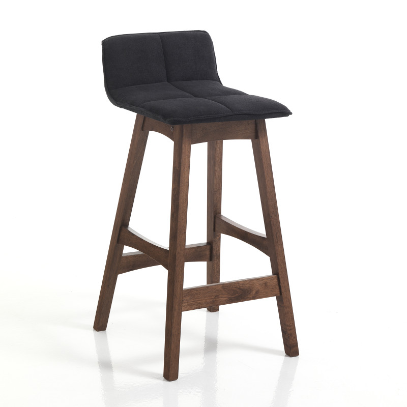 Sgabello Varm Dark Wood 47 X 40 X 23 Cm
