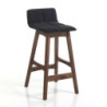 Sgabello Varm Dark Wood 47 X 40 X 23 Cm