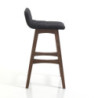 Sgabello Varm Dark Wood 47 X 40 X 23 Cm