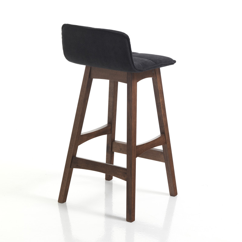 Sgabello Varm Dark Wood 47 X 40 X 23 Cm
