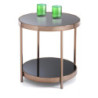 Tavolino / Comodino Two Rings Rose Gold 51X51X8 Cm