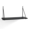 Mensola Da Parete Fast Black 24 X 65 H.4 Cm