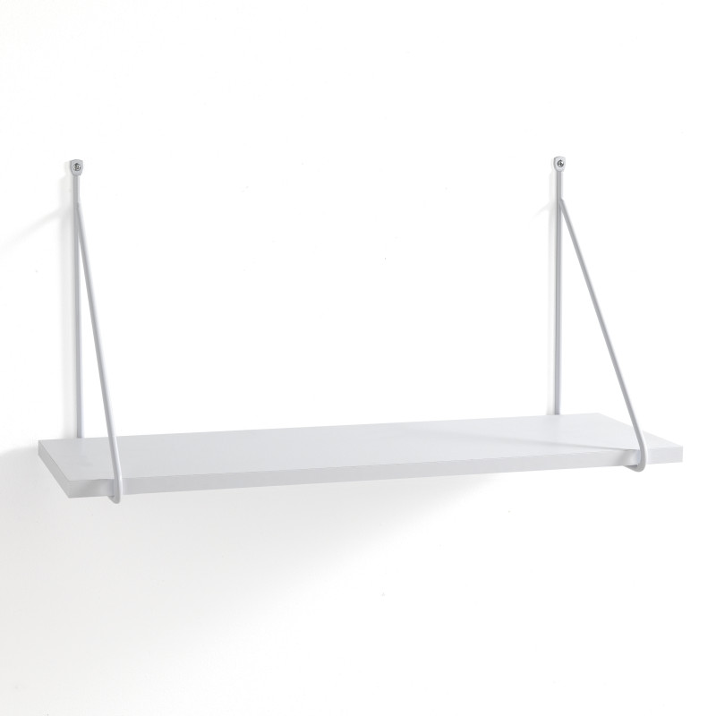 Mensola Da Parete Fast White 24 X 65 H.4 Cm