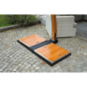 Ombrellone P.Lat. 3,5X3,5 Alu.Eff.Legno-Sabbia Moia