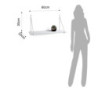 Mensola Da Parete Fast White 24 X 65 H.4 Cm