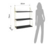 Mensola Da Parete Fast Big Black 79 X 23 H.11 Cm