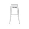 Set 2 Sgabelli alti Moia lamiera galvanizzata avorio esterno