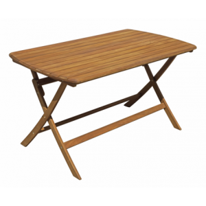 Tavolo Castiglione In Acacia Pieghevole 140X80 Moia