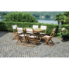 Tavolo Castiglione In Acacia Pieghevole 140X80 Moia