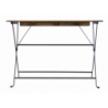 Set Bistrò In Ferro E Acacia Fsc Scura - 4 Sedie E Un Tavolo 100X54 Cm Moia