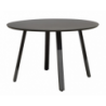 Tavolo Tondo Alberese Ø 120 Con Piano In Alluminio Antracite Moia