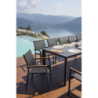 Tavolo Nettuno Allungabile 200/300 X 100 Cm - Allungo Con Gambe Scorrevoli - Antracite Moia
