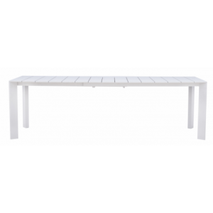 Zoom Tavolo Anzio Allungabile 165/250 X 90 Cm - Allungo Con Gambe Scorrevoli - Bianco Moia