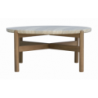Salotto Lamezia In Acacia Certificata Fsc Color Teak Con Corda Color Naturale Moia