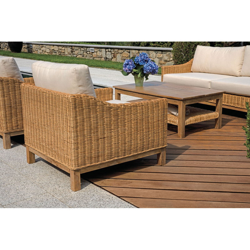 Salotto Maiori In Rattan Leles Moia