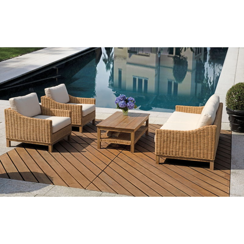 Salotto Maiori In Rattan Leles Moia