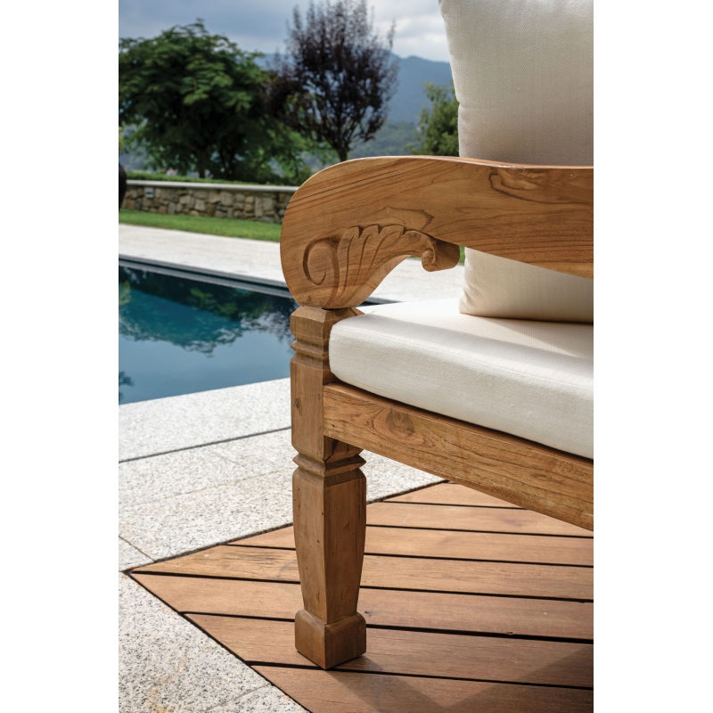 Panca Daybed Bali In Teak Riciclato Moia