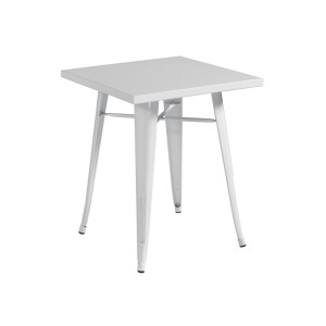 Set 2 Tavoli Moia lamiera galvanizzata avorio esterno resistente