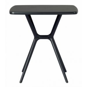 Tavolo 70X70 Messina Polipropilene Con Fibra Di Vetro Antracite Moia