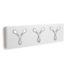 Appendiabiti Da Parete New Bin 3 White H18,5 P3,5 L61,5 Cm