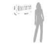 Appendiabiti Da Parete New Bin 3 White H18,5 P3,5 L61,5 Cm