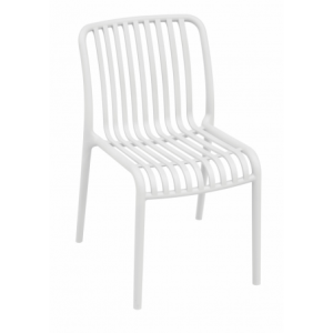 Set Di 2 Sedie Trapani In Polipropilene Impilabile Bianca - Consegnata Impilata Moia