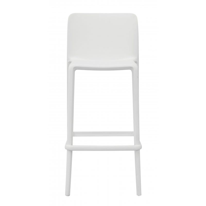 Set Di 2 Sgabelli Palermo In Resina Bianco Moia