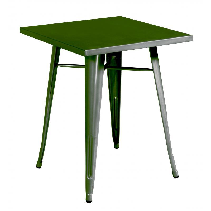 Tavolo Lamiera 60X60 Verde Militare Moia