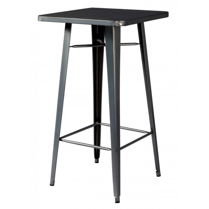 Tavolo Alto 60X60 Lamiera Piombo Moia