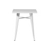 Set 2 Tavoli Moia lamiera galvanizzata avorio esterno resistente