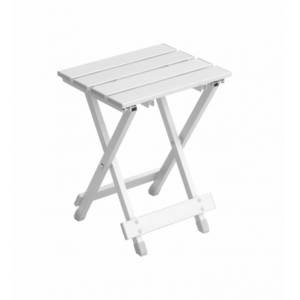 Tavolino Pieghevole In Alluminio Bianco Moia