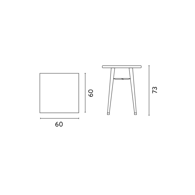 Set 2 Tavoli Moia lamiera galvanizzata avorio esterno resistente