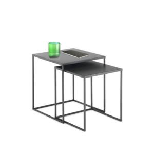 Zoom Set 2 Tavolini Thin 43X42X4,5 Cm
