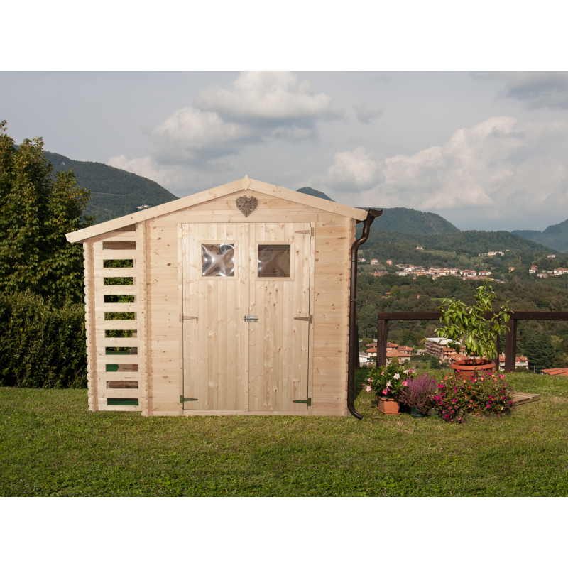 Casetta Con Legnaia Ava Cm. 200X200 Losa