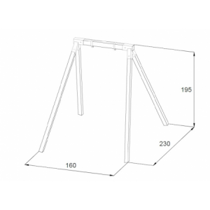 Zoom Gioco Altalena Singola Losa