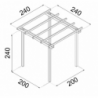 Pergola Autoportante 240X240 Losa
