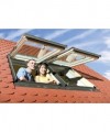 FINESTRA DA TETTO FPP-V P2 DOPPIA APERTURA MANUALE pino naturale