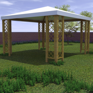 Zoom Gazebo Capri 360X360 Con Grigliati Losa
