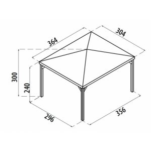 Zoom Gazebo Ischia 360X300 Senza Grigliati Losa