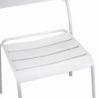 Sedia metallo Rovigo bianco cm50x54h42/87