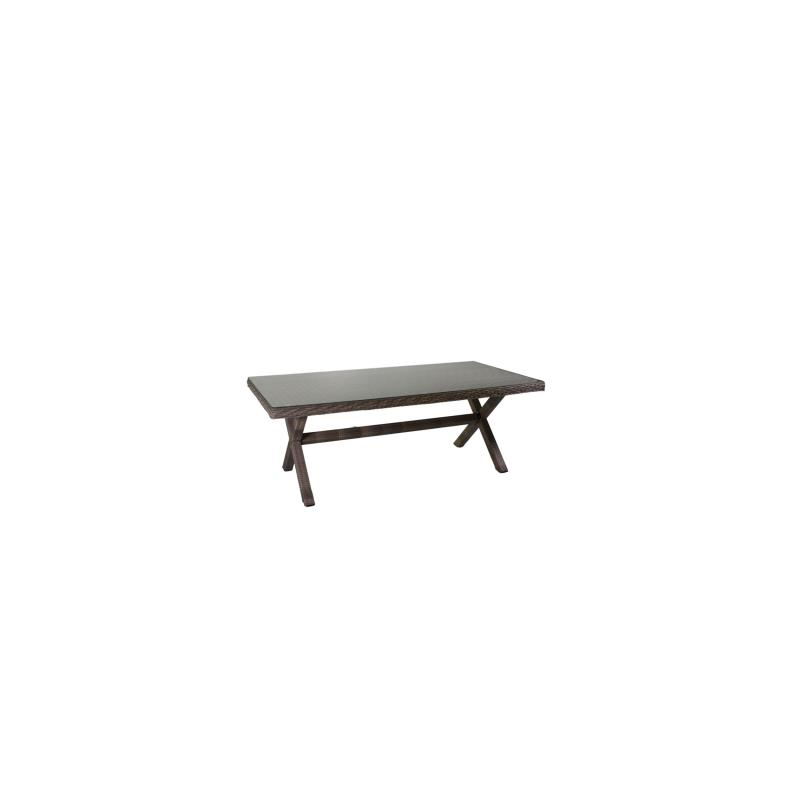 Tavolo polyrattan baltimora rettangolare cm200x100h72