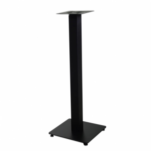 Base tavolo bar metallo nero quadro cm40x40h110