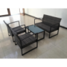 Salotto Oregon polyrattan 4 pezzi smontato