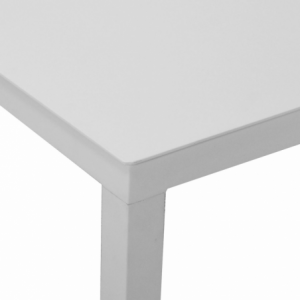 Tavolino alluminio bianco cm120x60h45