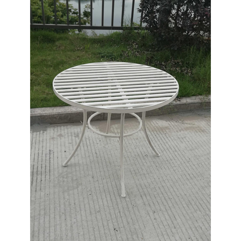 Tavolo metallo Ragusa avorio tondo cm ø60h51
