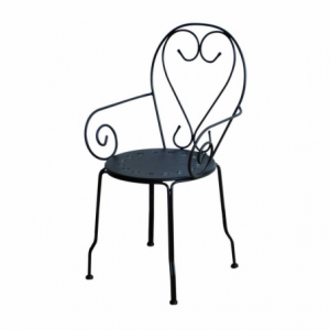 Zoom Poltrona metallo new old antracite chiaro cm 49x48h43/59/90