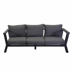 Zoom Divano alluminio riverton 3 posti antracite cm 193x78h84